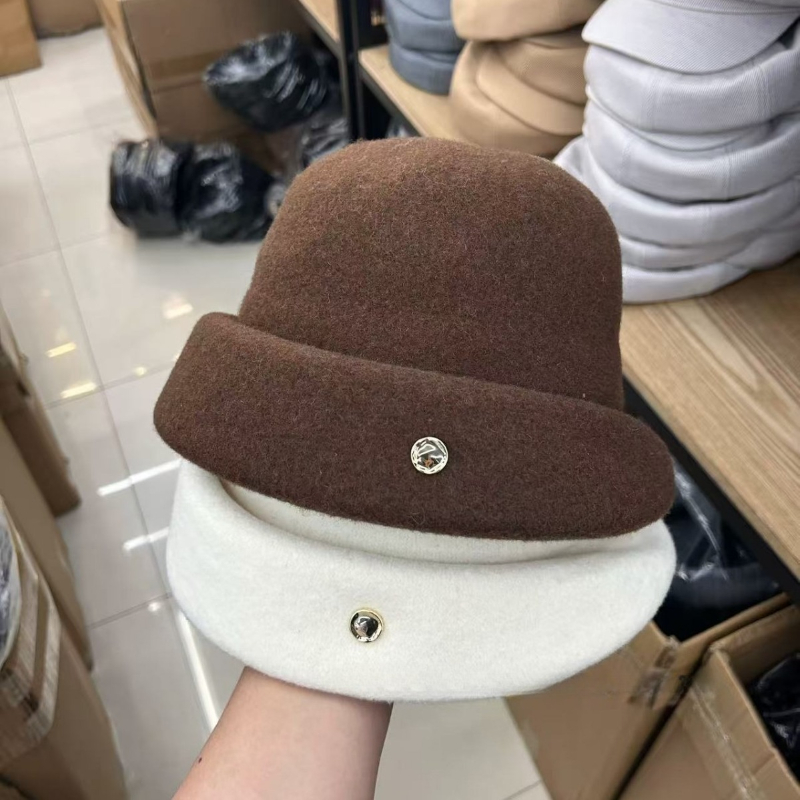 Fedora Hat Wool - 2026 outono inverno lã cashmere chapéus