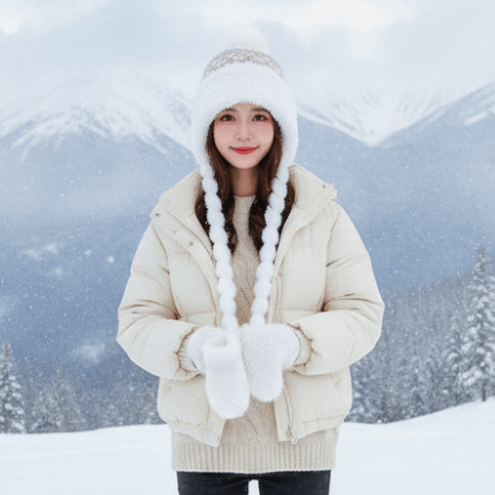 Gorro de Inverno Feminino com  - Trapper Hat Ear Flap avaliação e preço