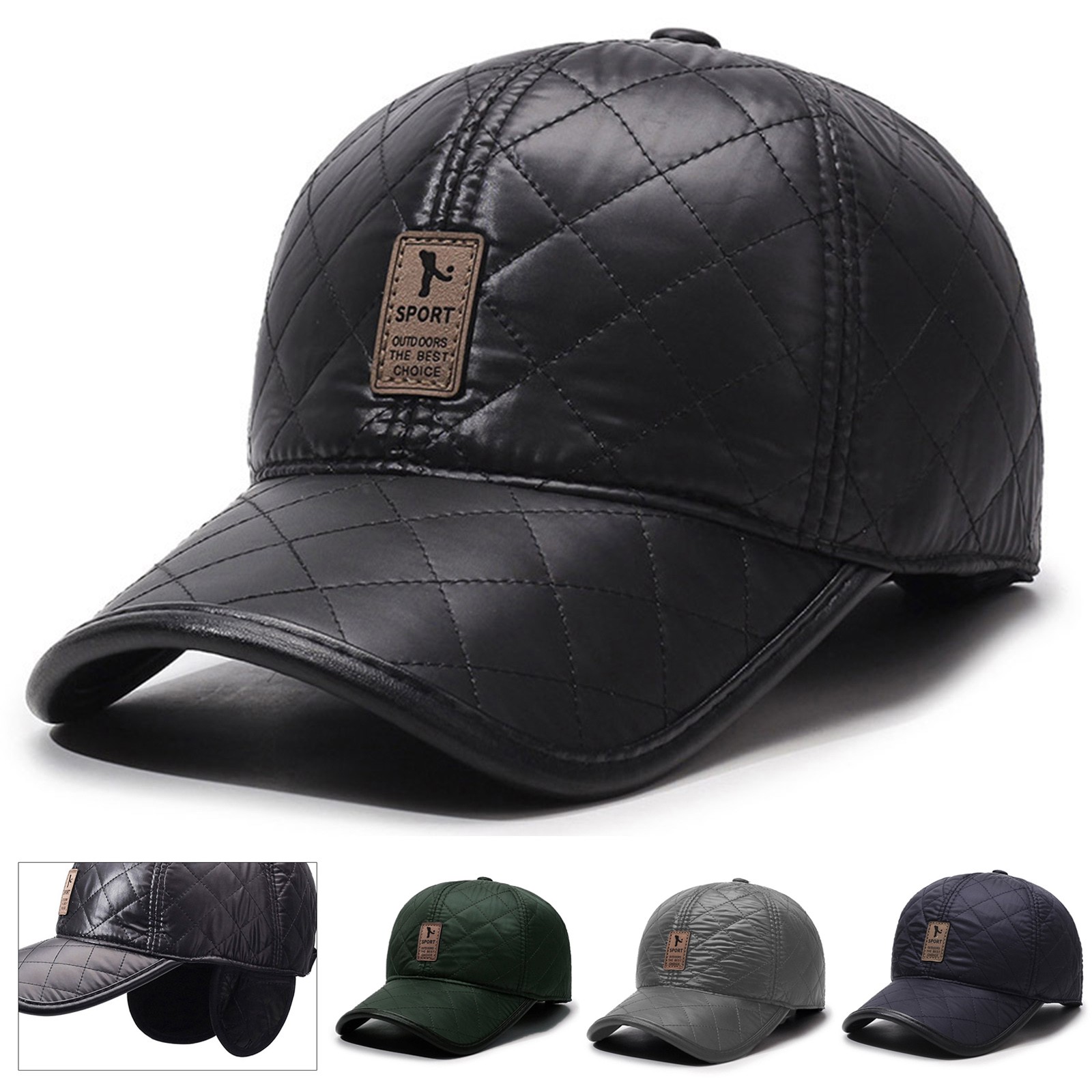 Boné de beisebol masculino de  - Winter Trapper Hat avaliação e preço
