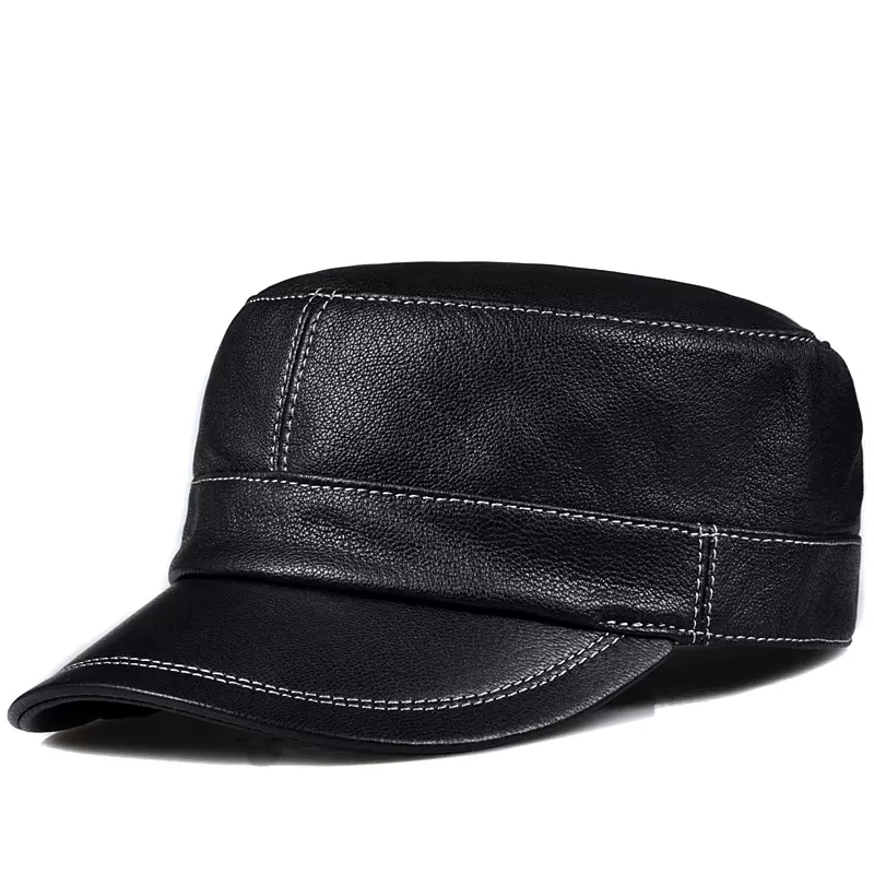Trendy Lambskin Couro Flat Top - Baseball Cap Structured avaliação e preço