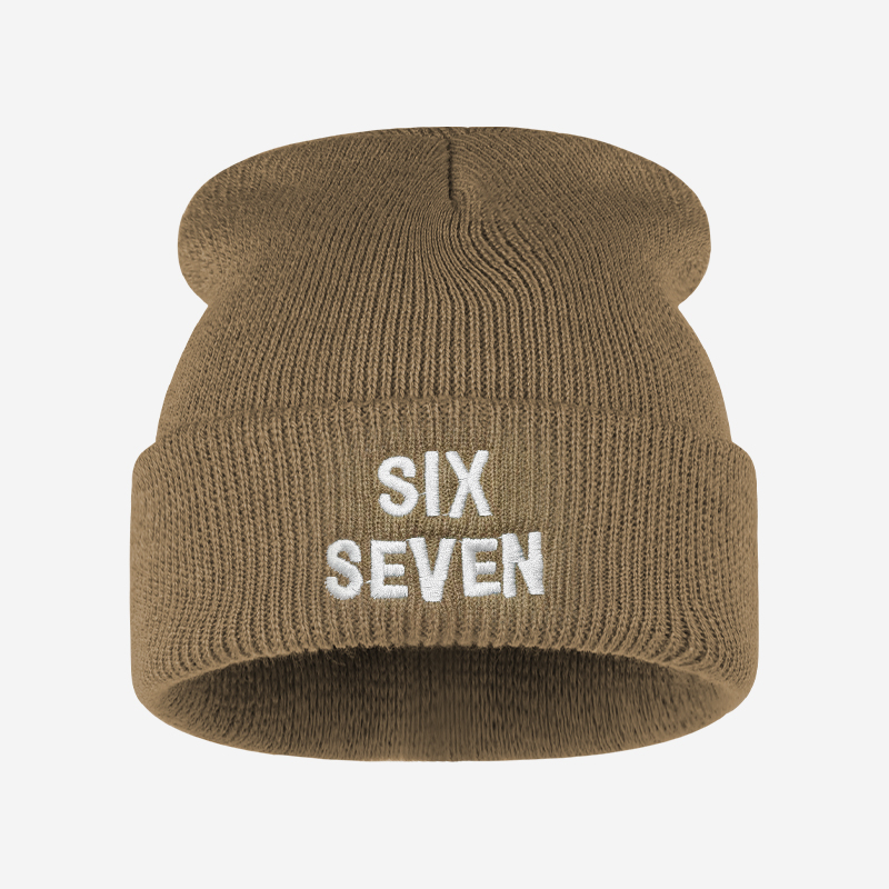 Gorro de Malha Bordado com Let - Beanie Cuffed Knit avaliação e preço