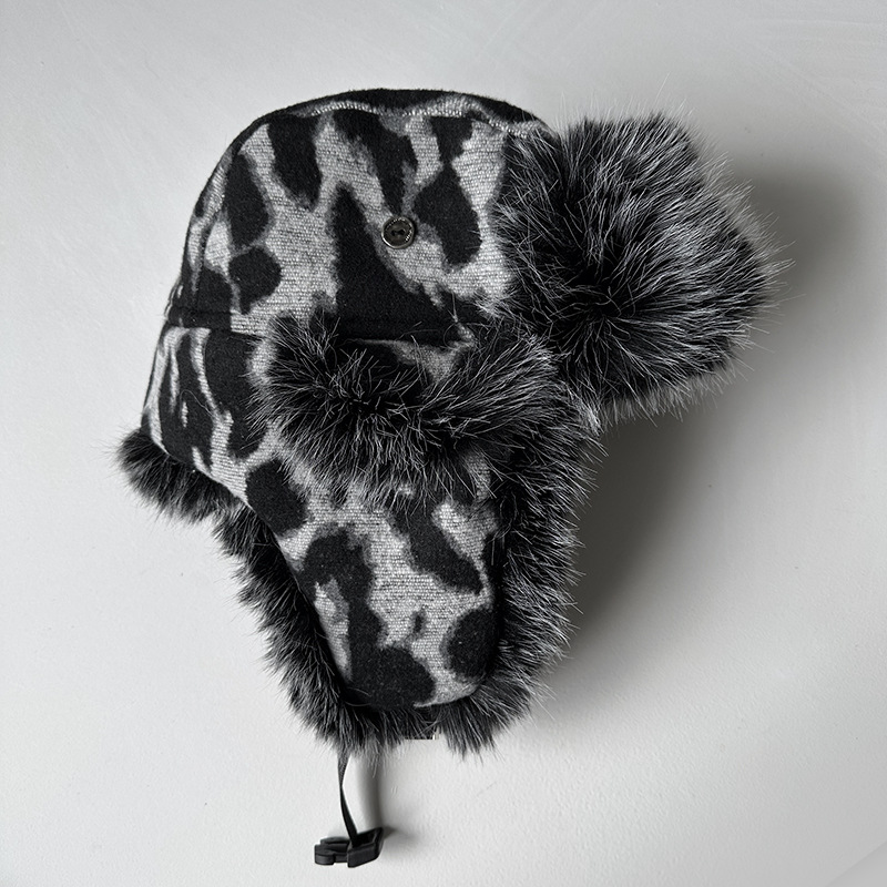 Chapéu de Lã com Estampa de Le - Trapper Hat Ear Flap avaliação e preço